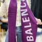 大logo scarf