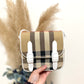 Classic pattern flag bag