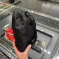 Nylon bucket bag with chain