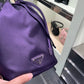 Nylon bucket bag with chain