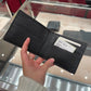 Gucci men leather wallet in black monogram