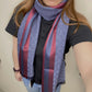 Gg scarf 紅藍間