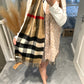 Classic pattern scarf cashmere