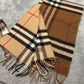 Classic pattern scarf 拼色