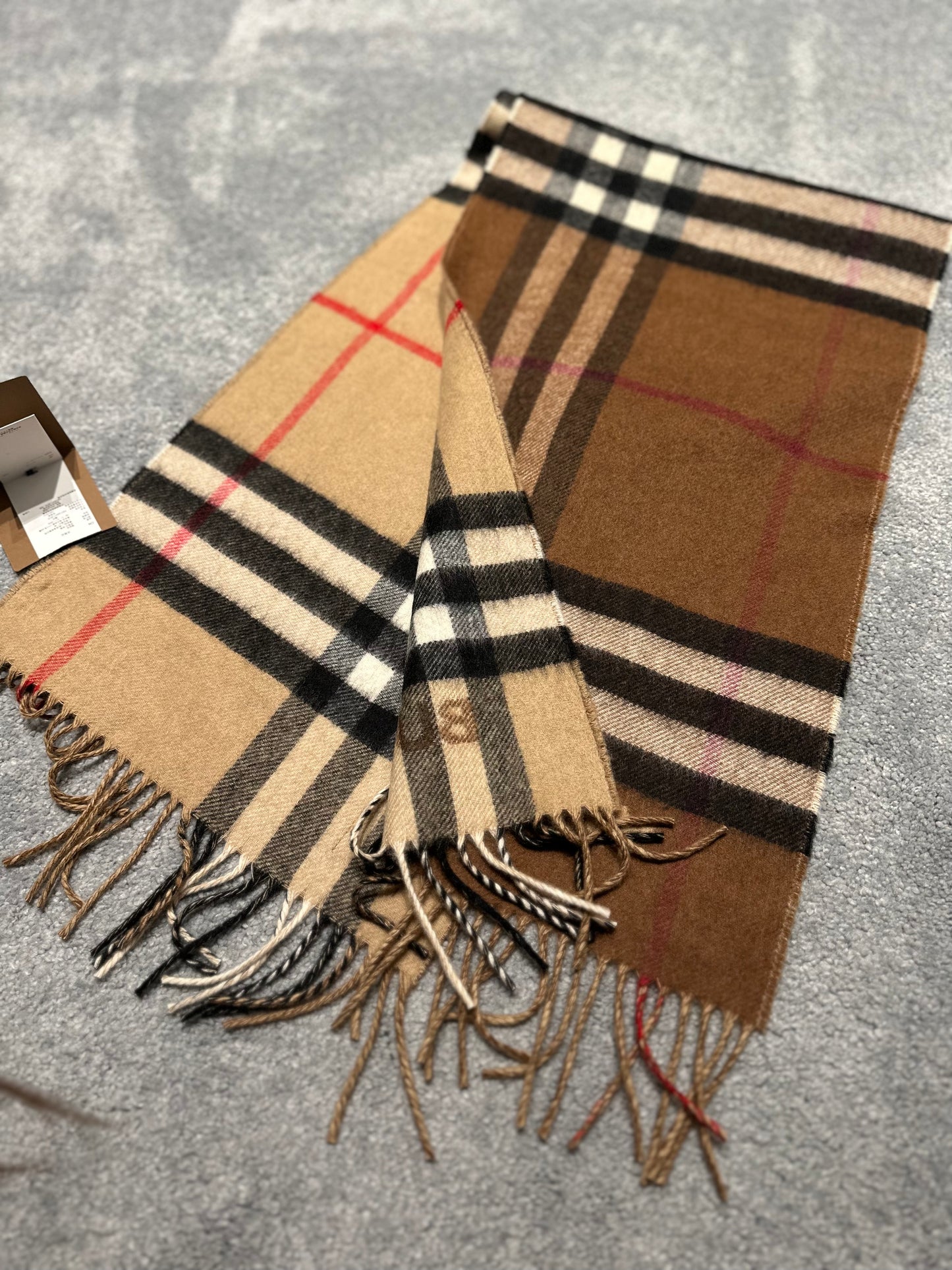 Classic pattern scarf 拼色