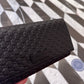 Gucci Monogram flap long wallet