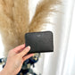 Zipper card holder dark grey