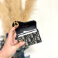 Saddle business card holder