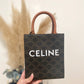 Celine triomphe mini tote black