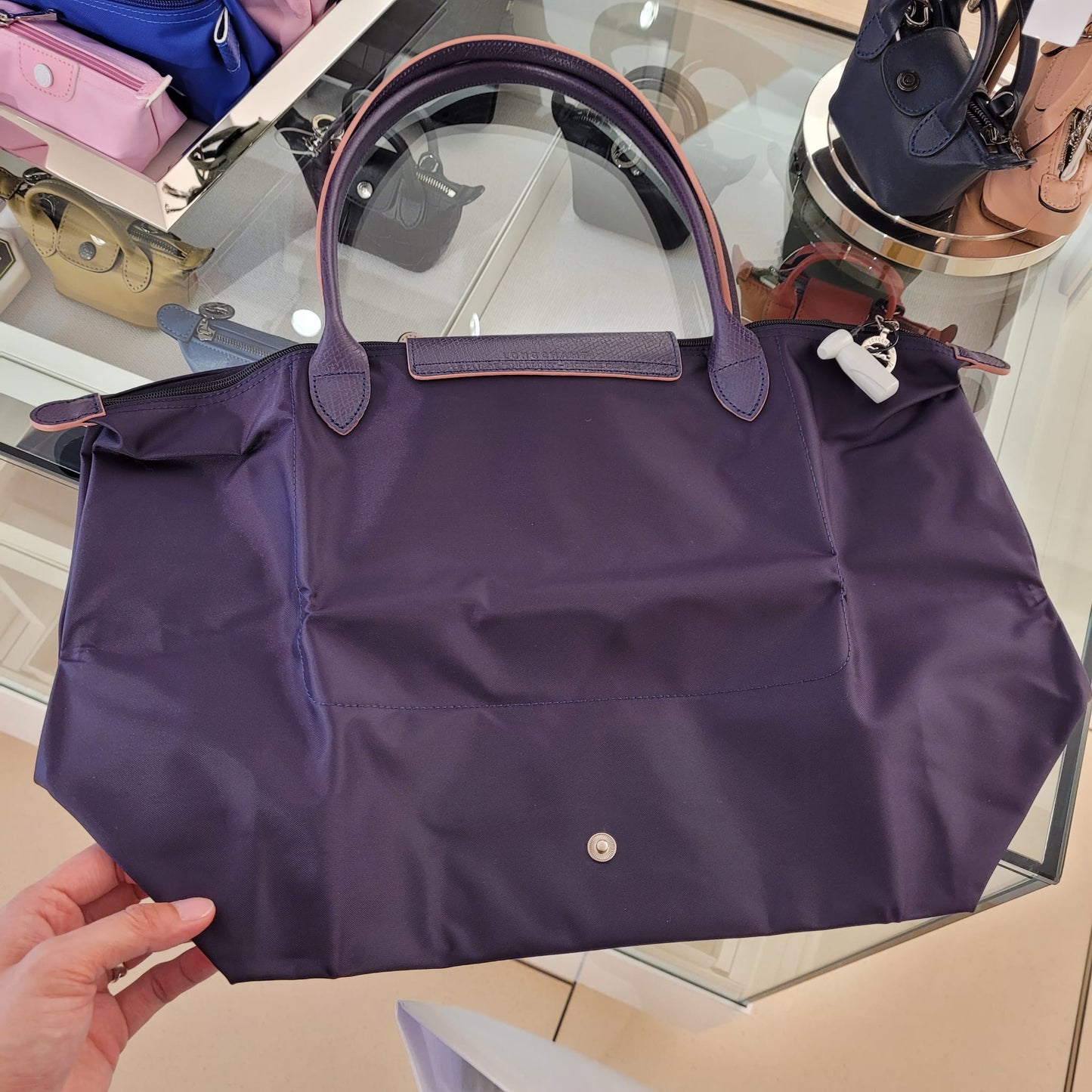 Longchamp club L long handle 紫