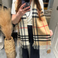 Classic pattern scarf 拼色