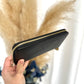 Zipper long wallet black