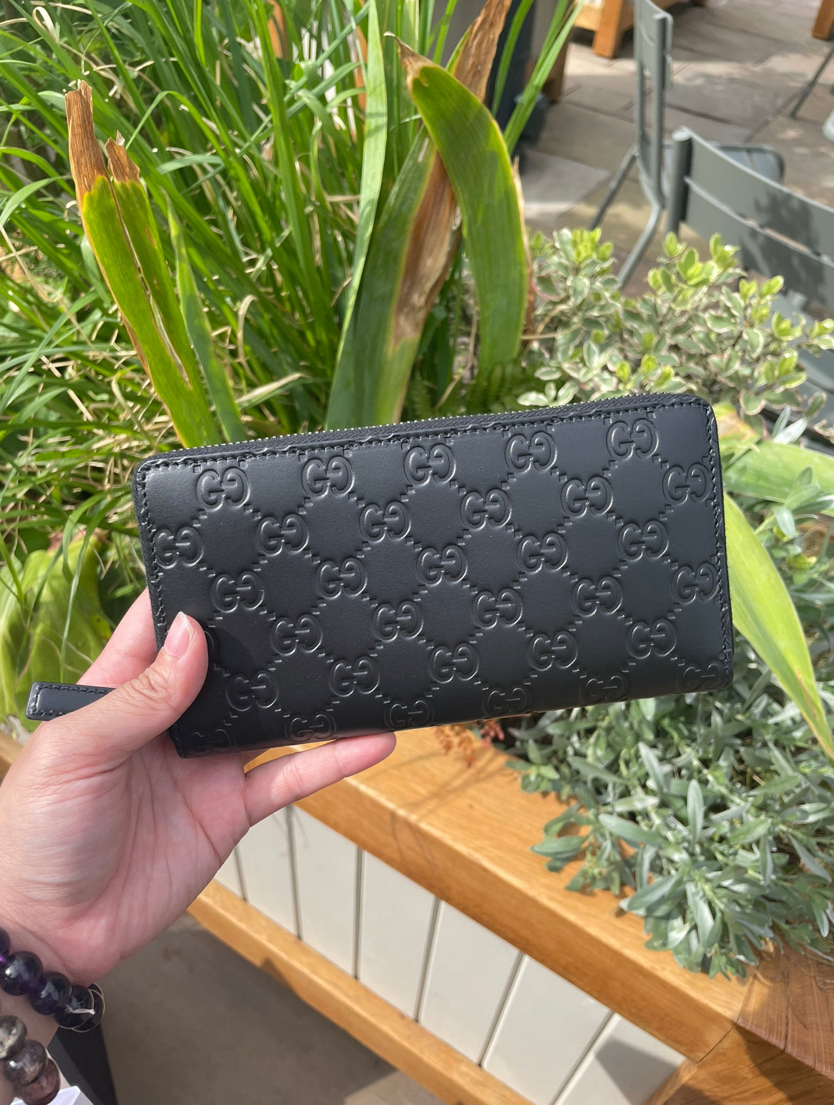 Gg monogram long wallet