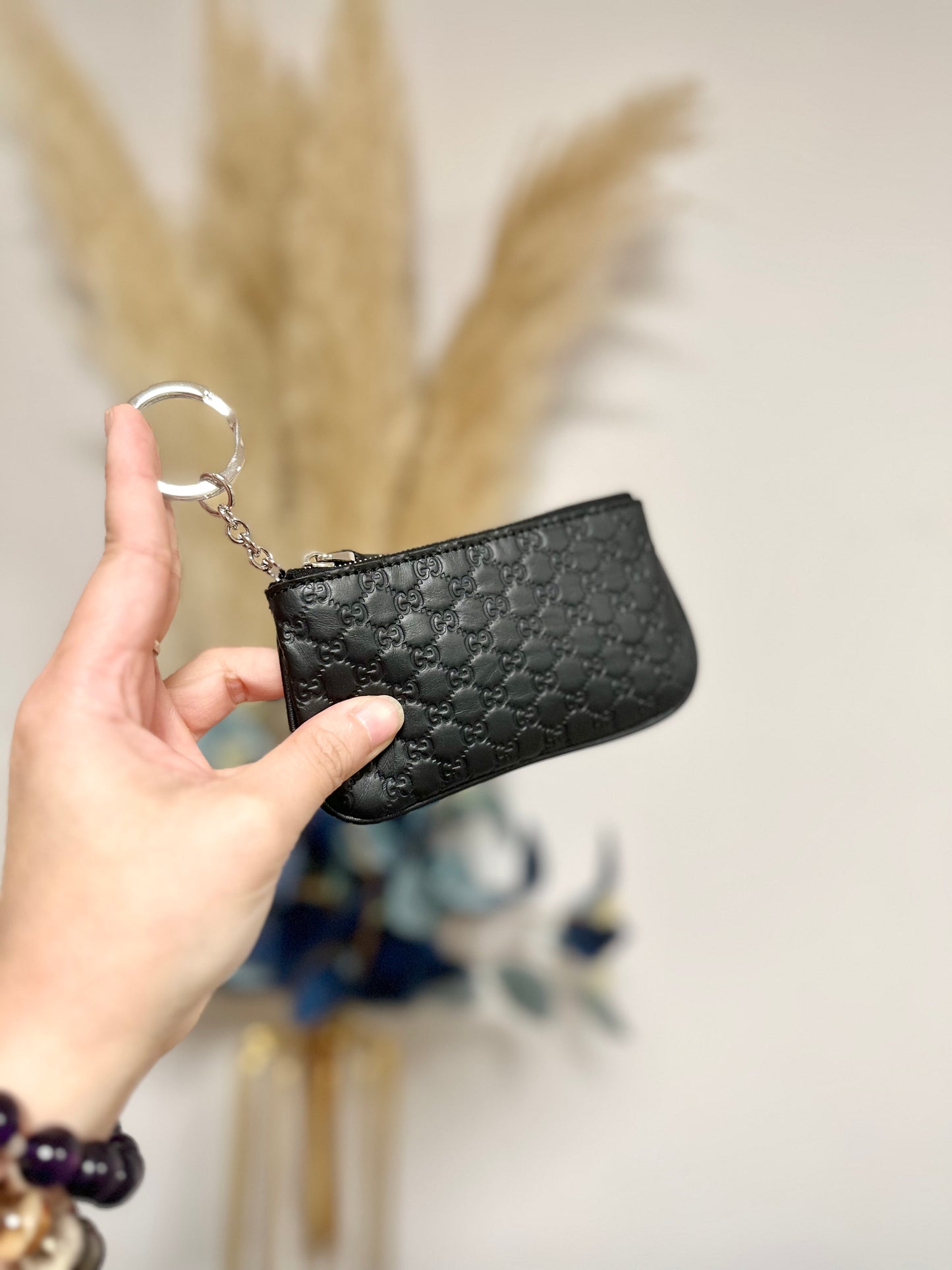 Pouch with key ring