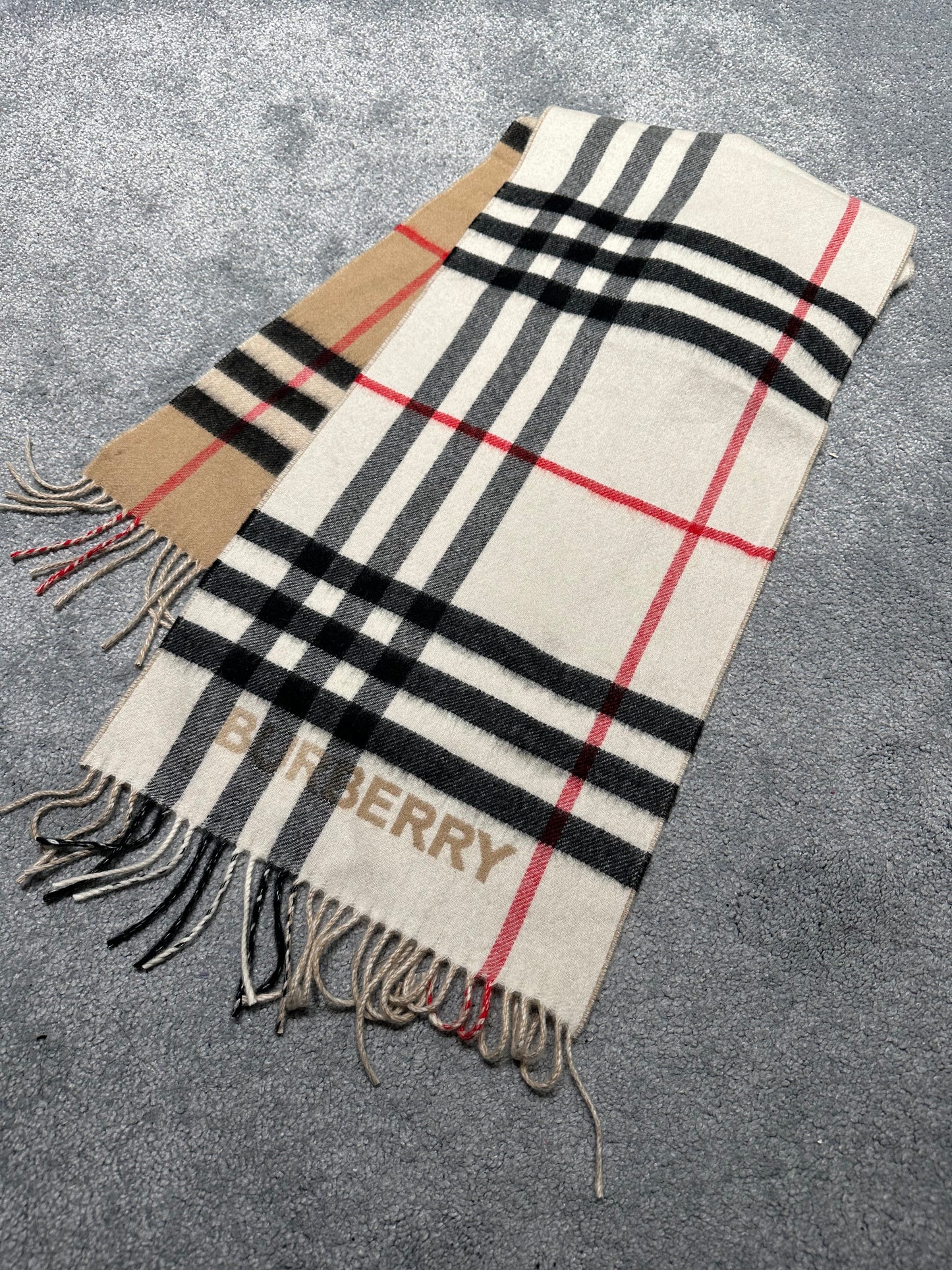 Classic pattern scarf 拼色