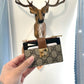 Monogram zipper card holder
