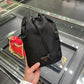 Nylon bucket bag with chain