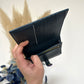 Medium strap wallet 深藍拼淺紫