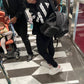 nylon backpack in black monogram