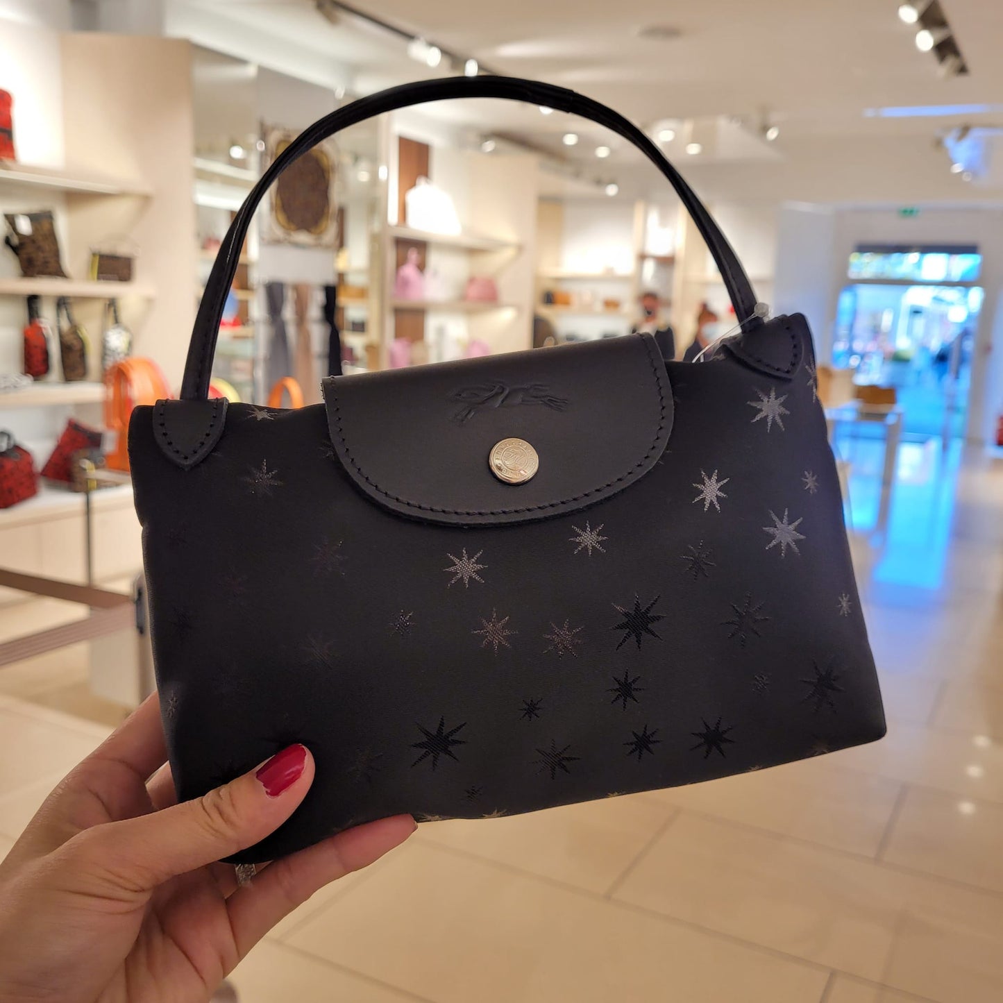 Longchamp mini crossbody 暗星