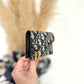 Saddle business card holder