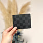 Canvas Slender wallet棋盤黑
