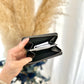 Zipper card holder dark grey