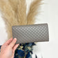 Monogram flap long wallet