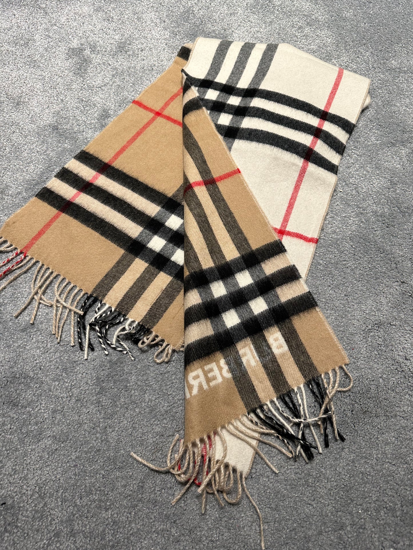 Classic pattern scarf 拼色