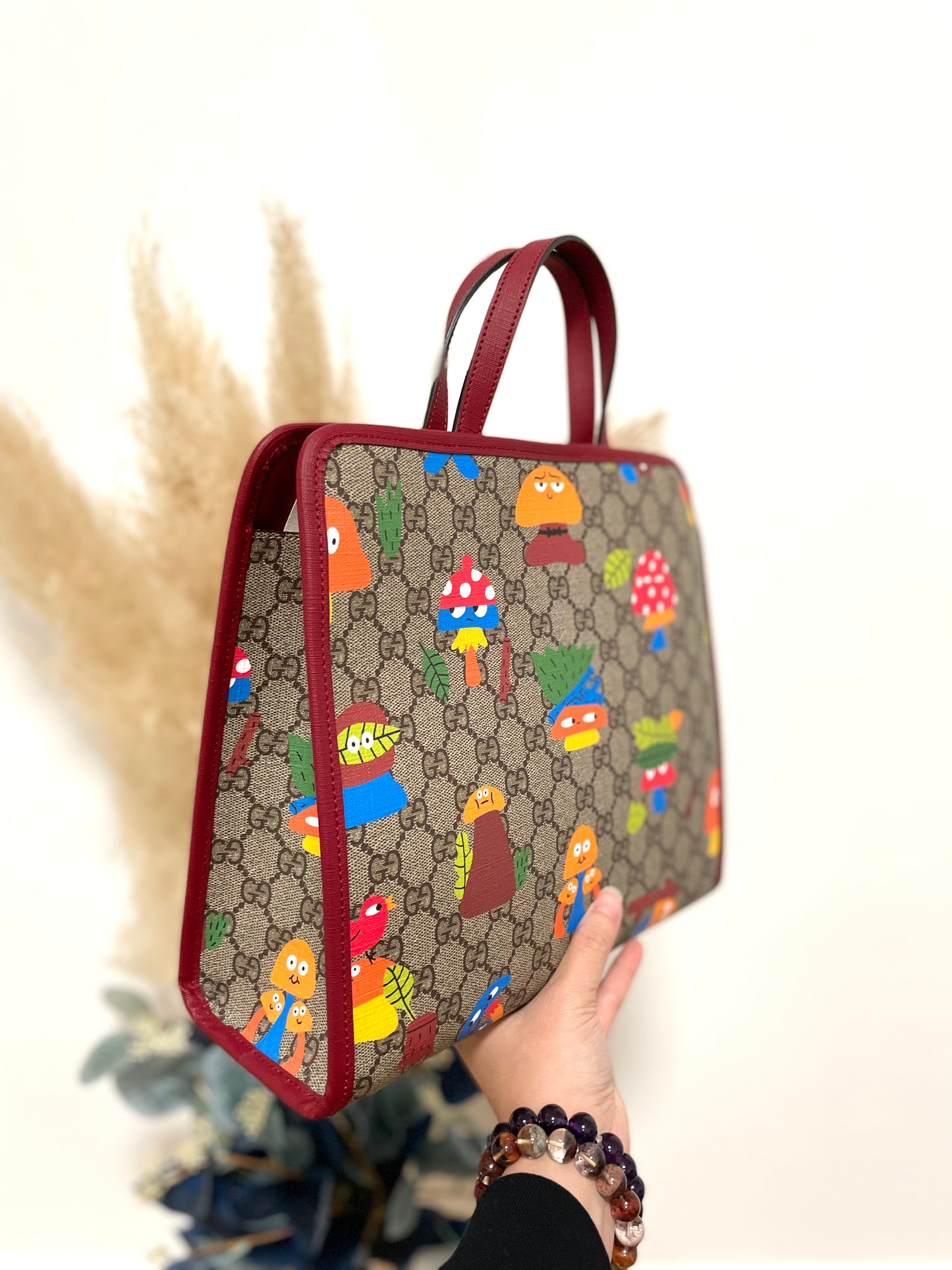 Monogram kids tote bag