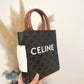 Celine triomphe mini tote black