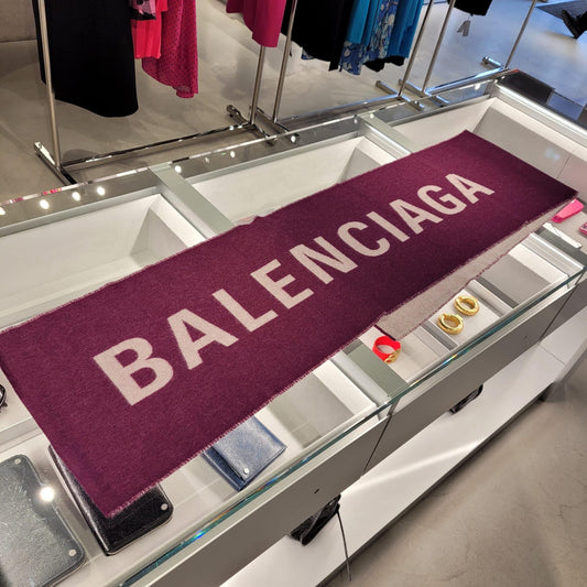 大logo scarf