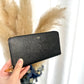 Zipper long wallet black