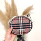 Classic pattern round bag