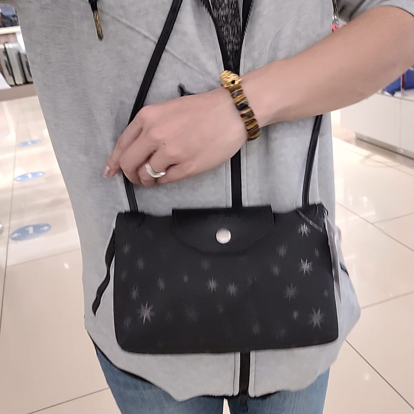 Longchamp mini crossbody 暗星