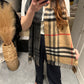 Classic pattern scarf拼色
